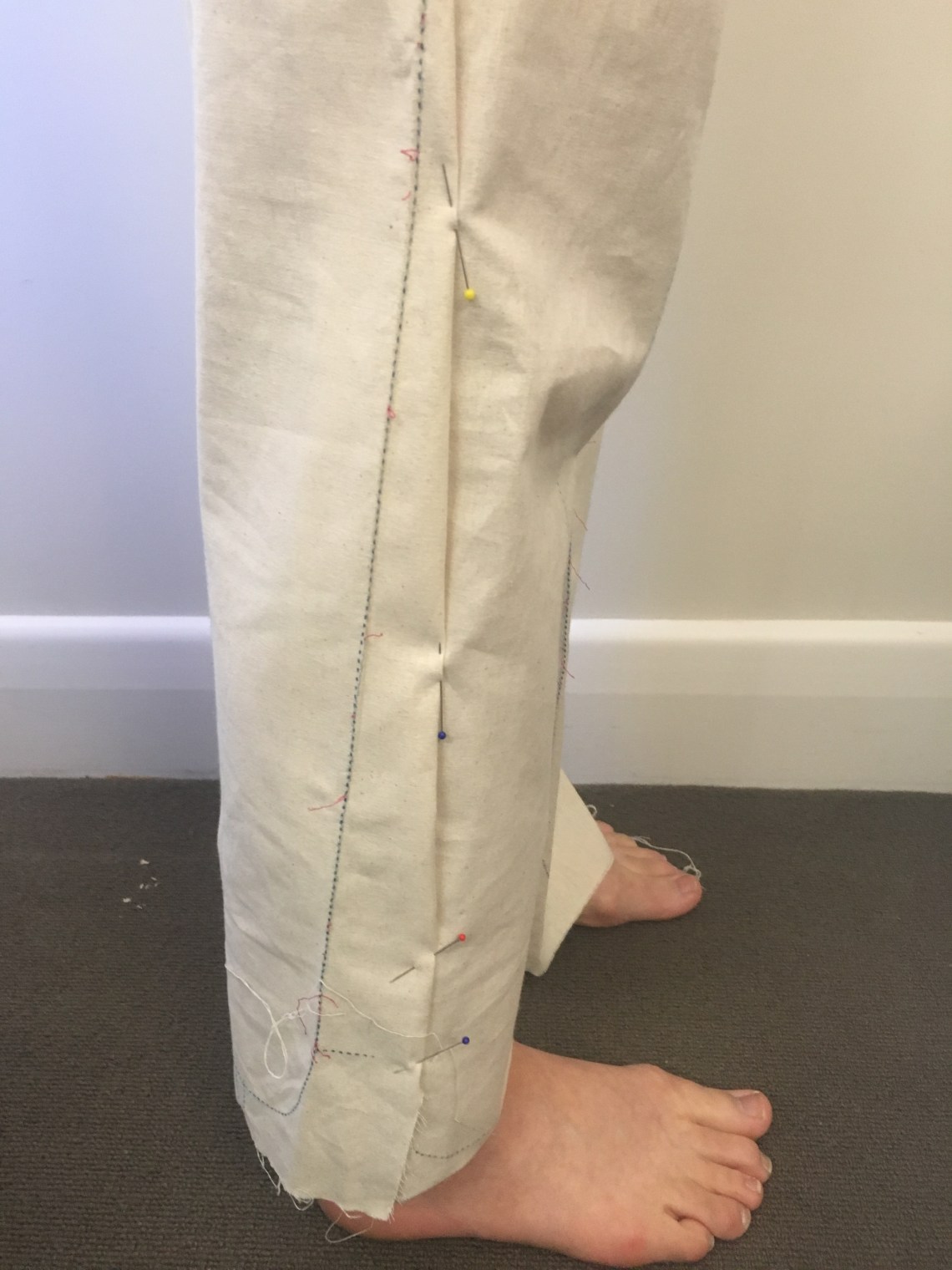 Thank goodness for large seam allowances - look at all the extra space I need!